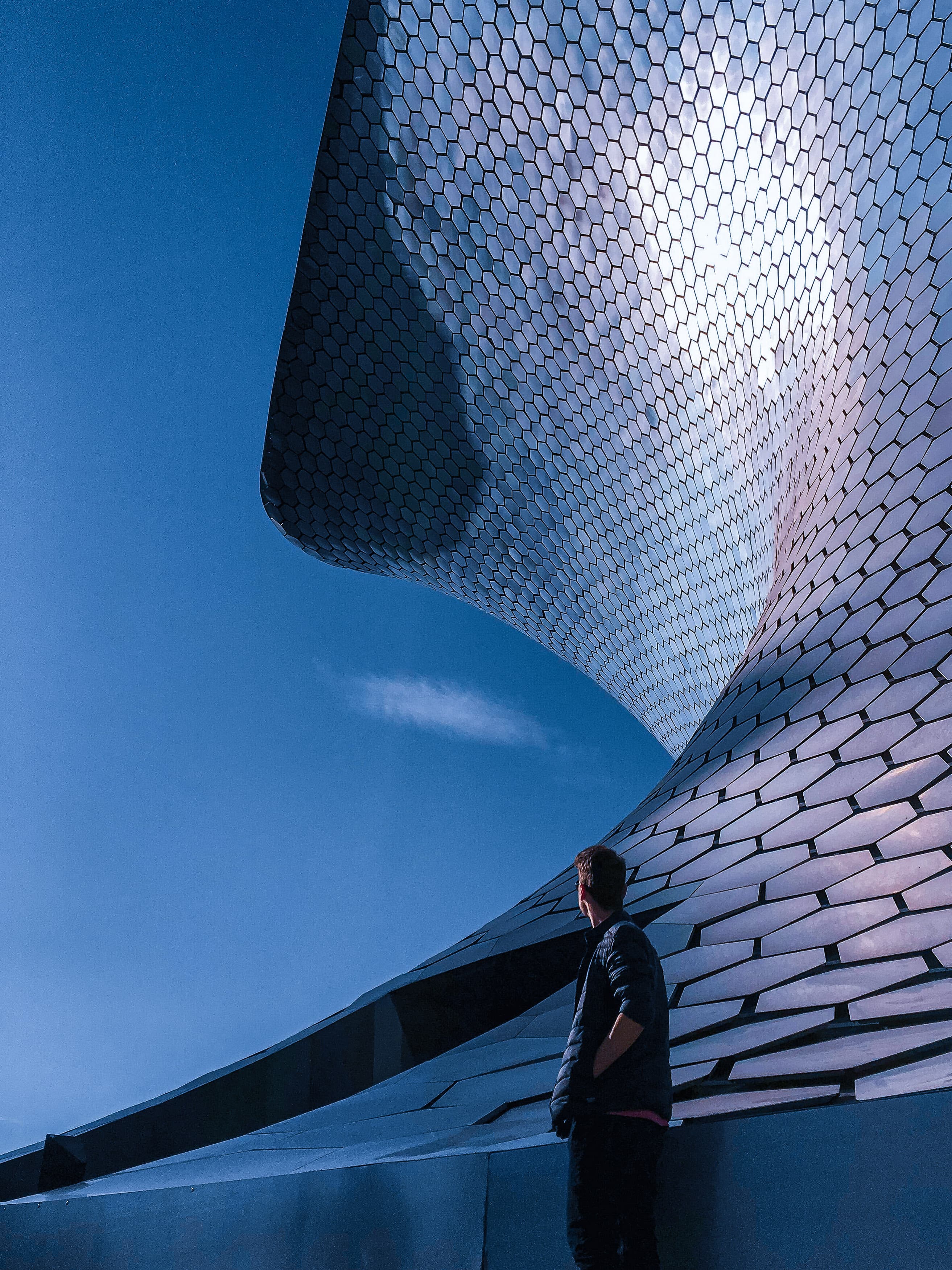 image of a building with curved architecture
