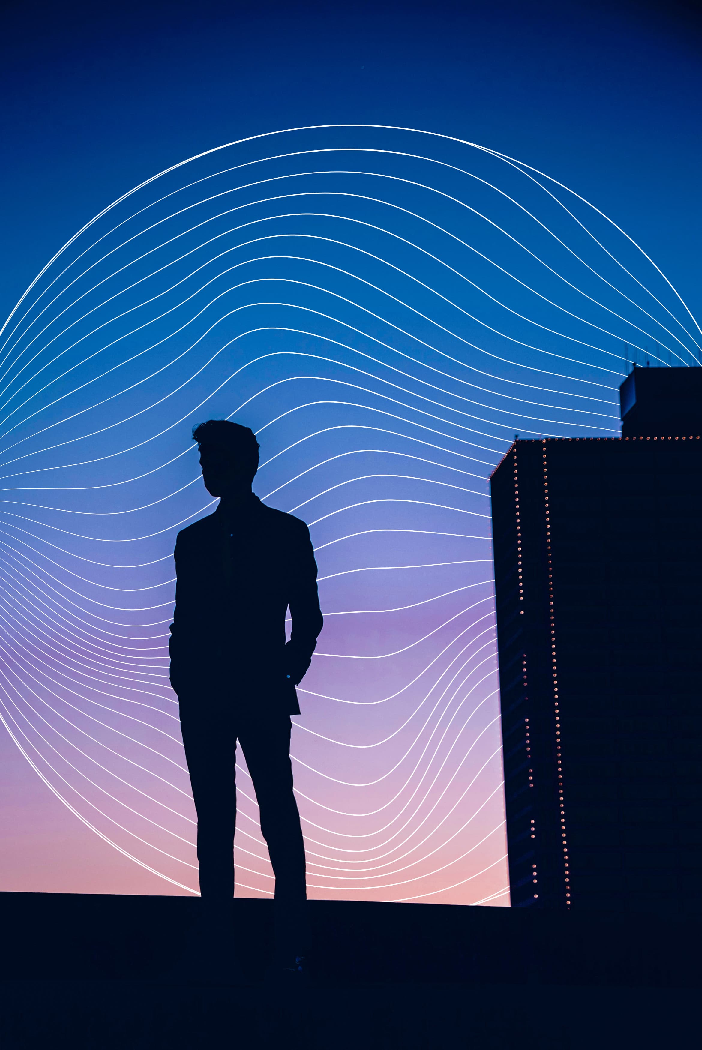 Man standing in Carat background